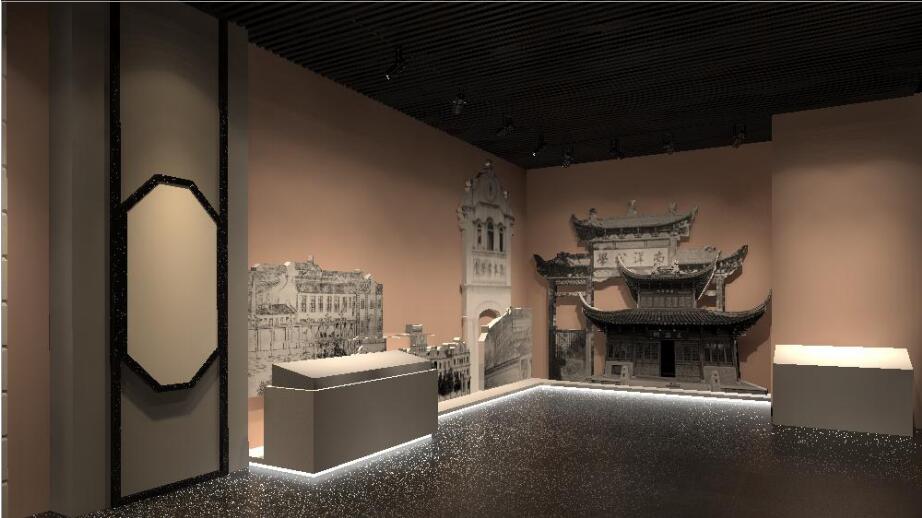 上海县700年数字博物馆设计效果图-查询屏
