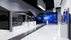 Hsae企业展厅销售网络展示设计效果图