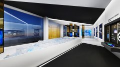 金旺企业展厅数字沙盘设计效果图展厅